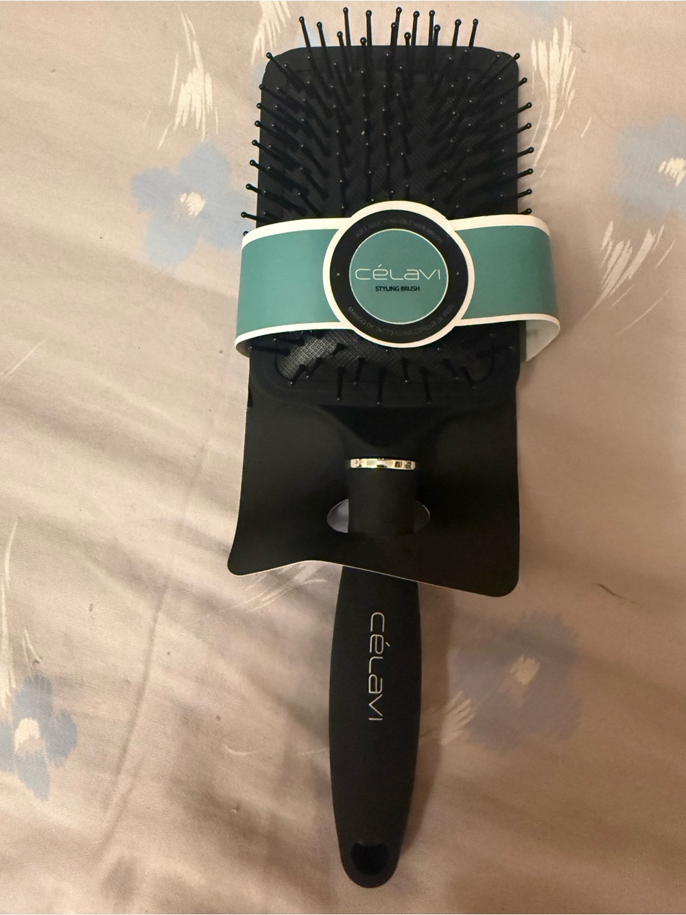 Célavi Soft Touch Handle Hair Brush Black